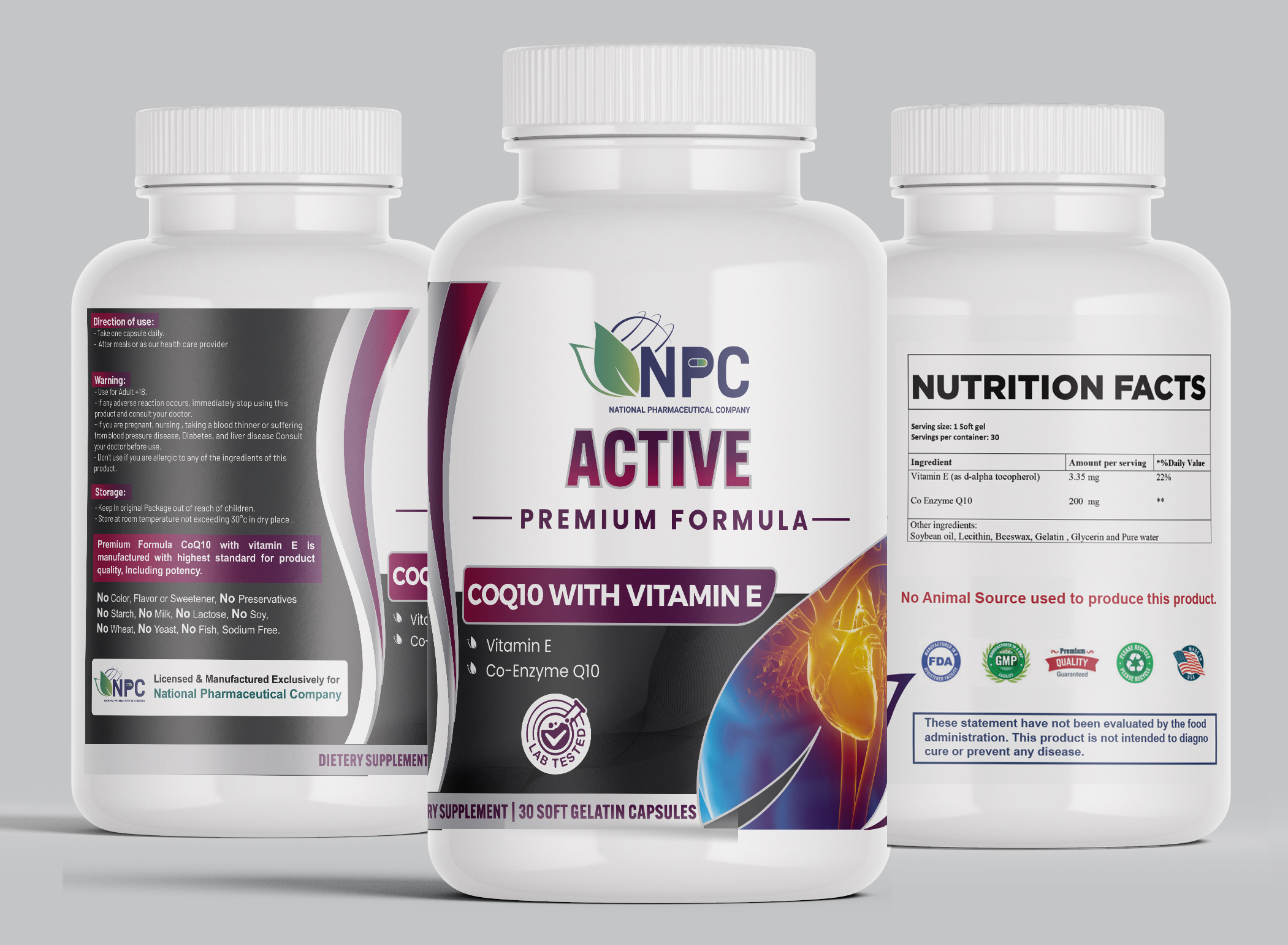 CoQ with vitamin E